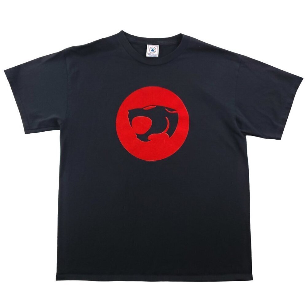 Thundercats Vintage T-Shirt Felt Logo 90s Delta 1999 Warner Bros. Large